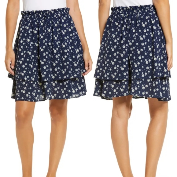 Gibson Tiered Mini Skirt Curvy size XL GIBSONLOOK Ruffle Spanish Style - Picture 3 of 3